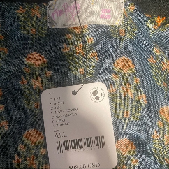 NWT FREE PEOPLE WOMEN'S LONG GEO PRINT KIMONO - ONE SIZE - Picture 7 of 10